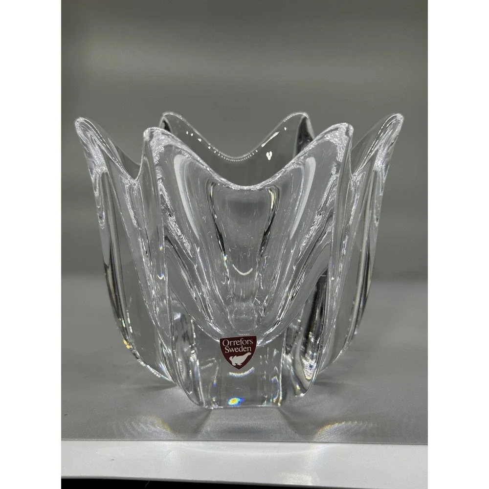 Vintage Orrefors Crystal‎ Bowl Signed